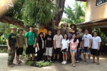 PEPS and NREM students clean Kolomona ditch